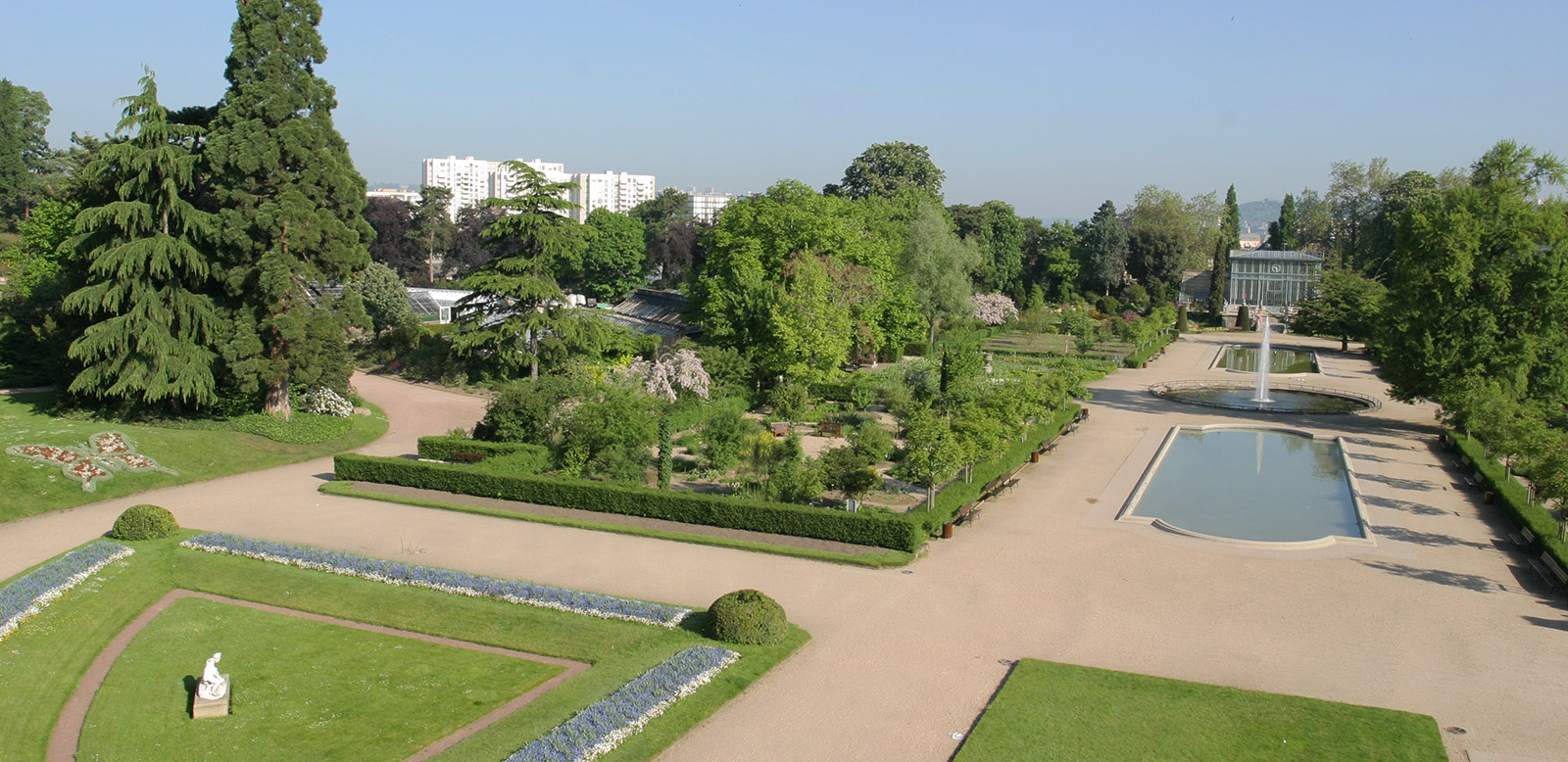 Vue du Jardin des Plantes de Rouen