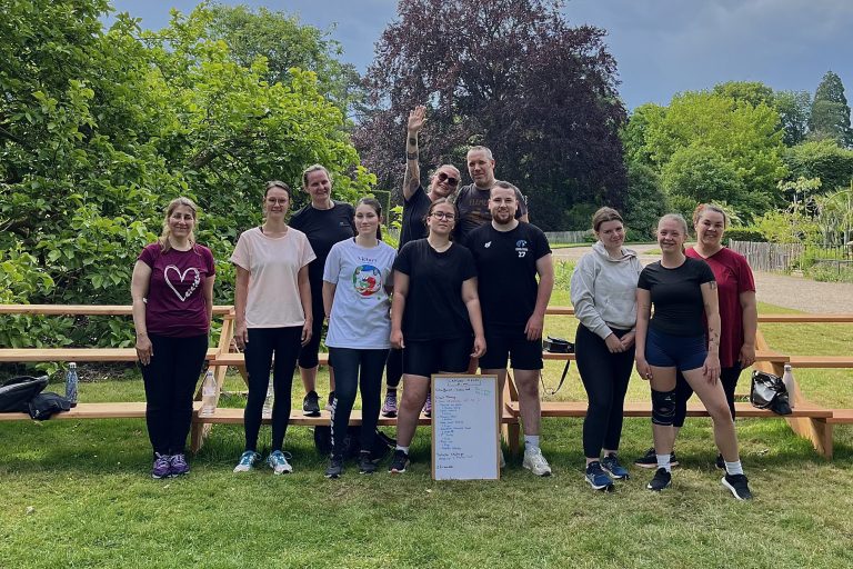 Le groupe du cours Cardio Renfo au Jardin des Plantes de Rouen