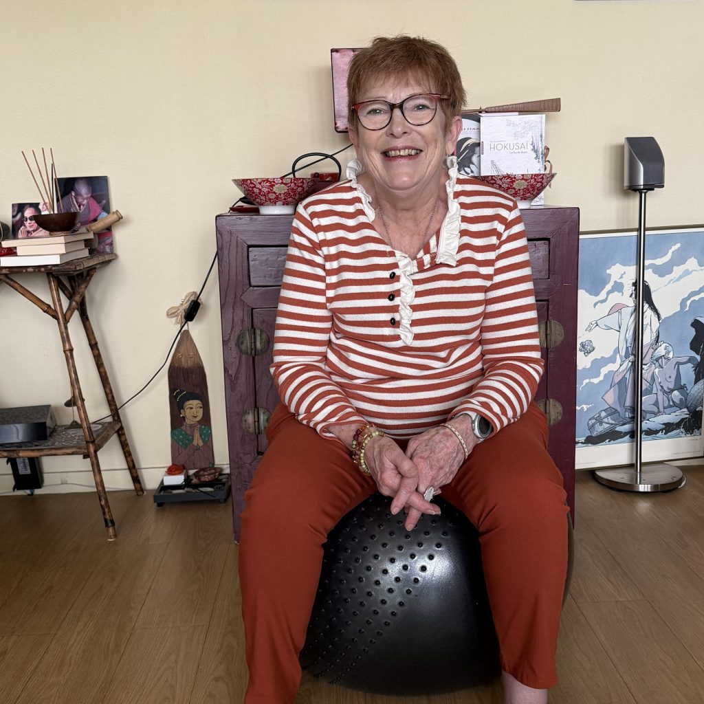 Cliente pendant une séance personnalisée de Reprise du Mouvement
